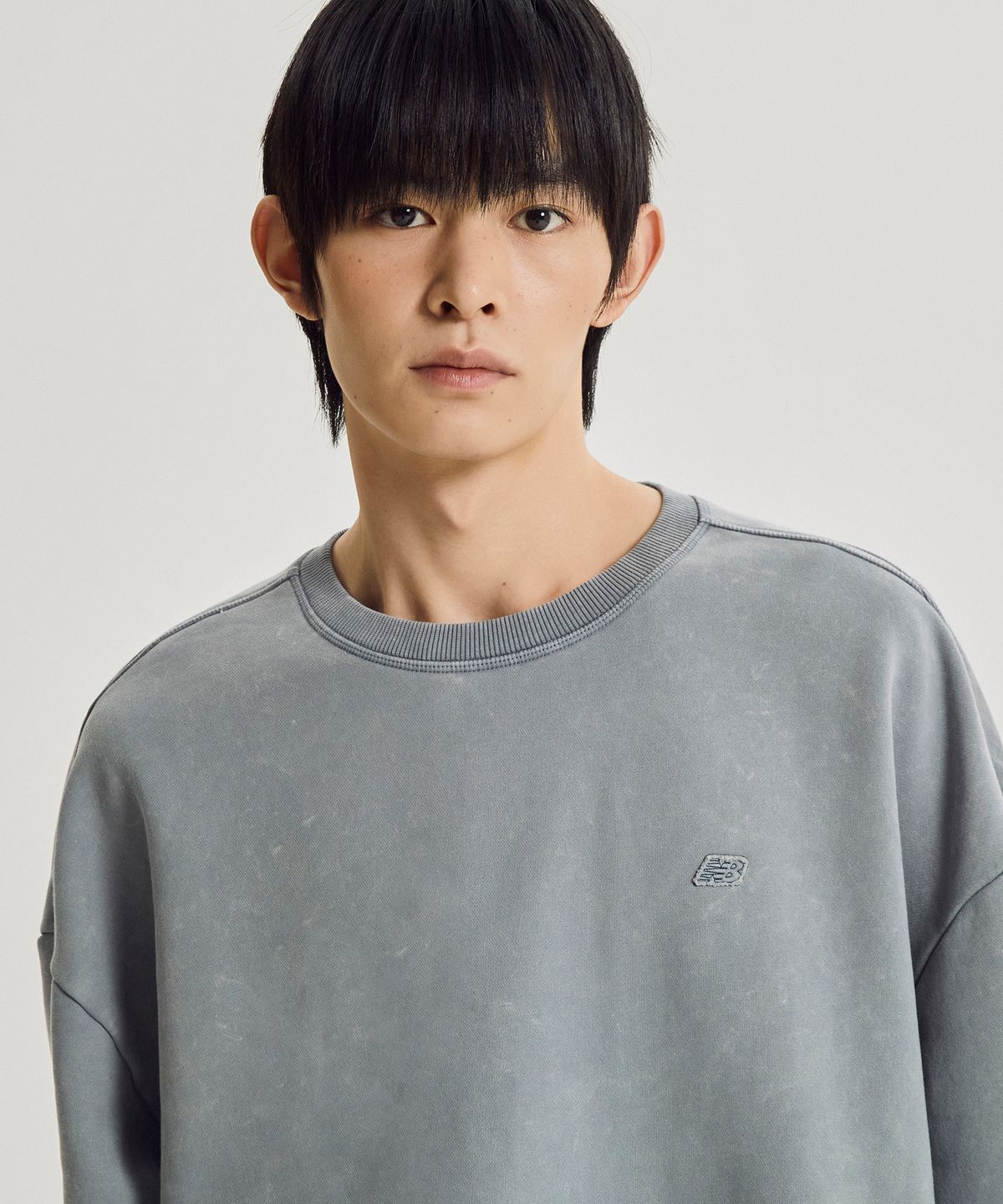 뉴발란스(NEW BALANCE) NBNCG41043 / UNI 플라잉 기모 다잉 맨투맨 (D/BLUE)