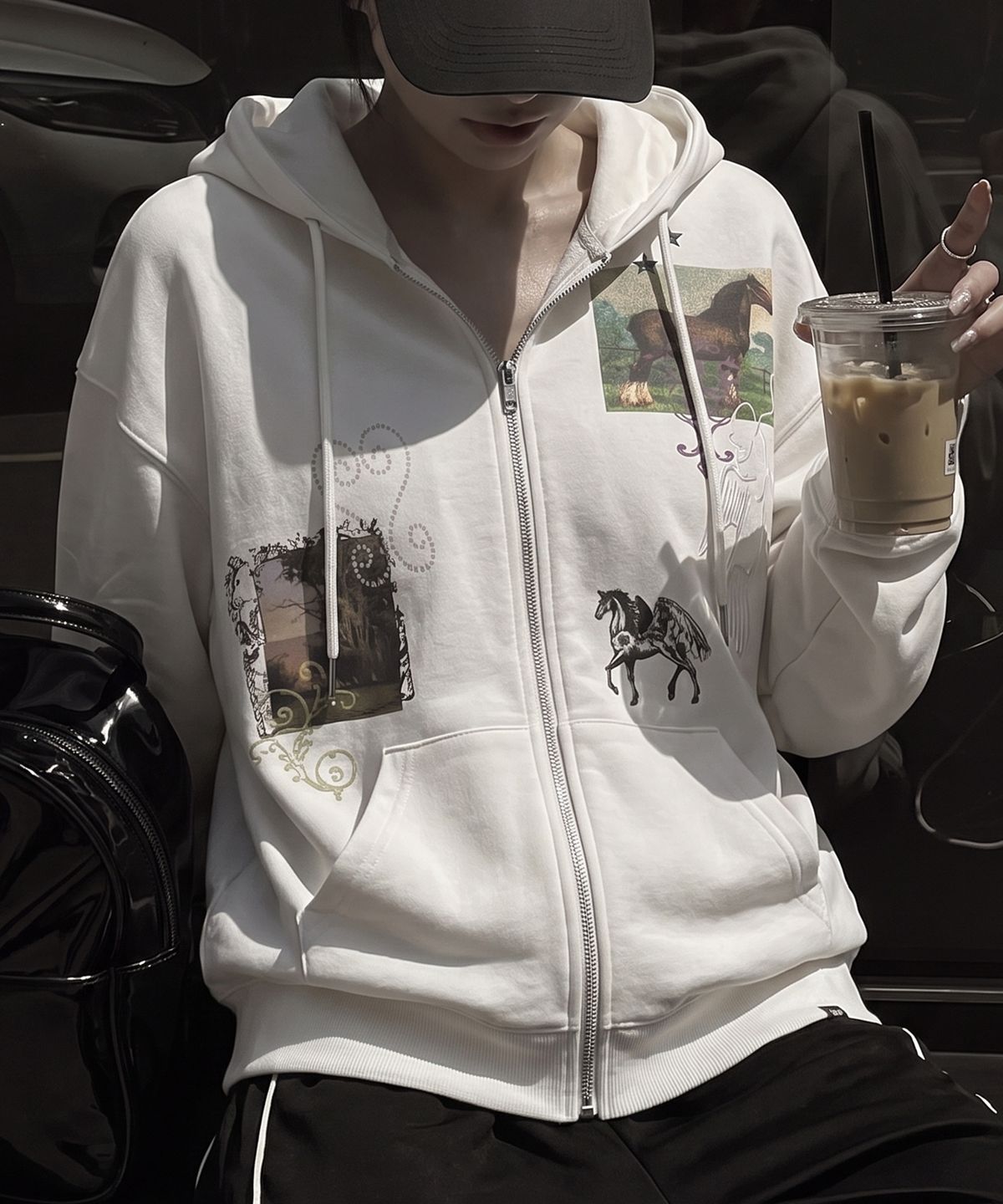 그레이버(GRAVER) [UNISEX]HOREY 후드집업_Yellow