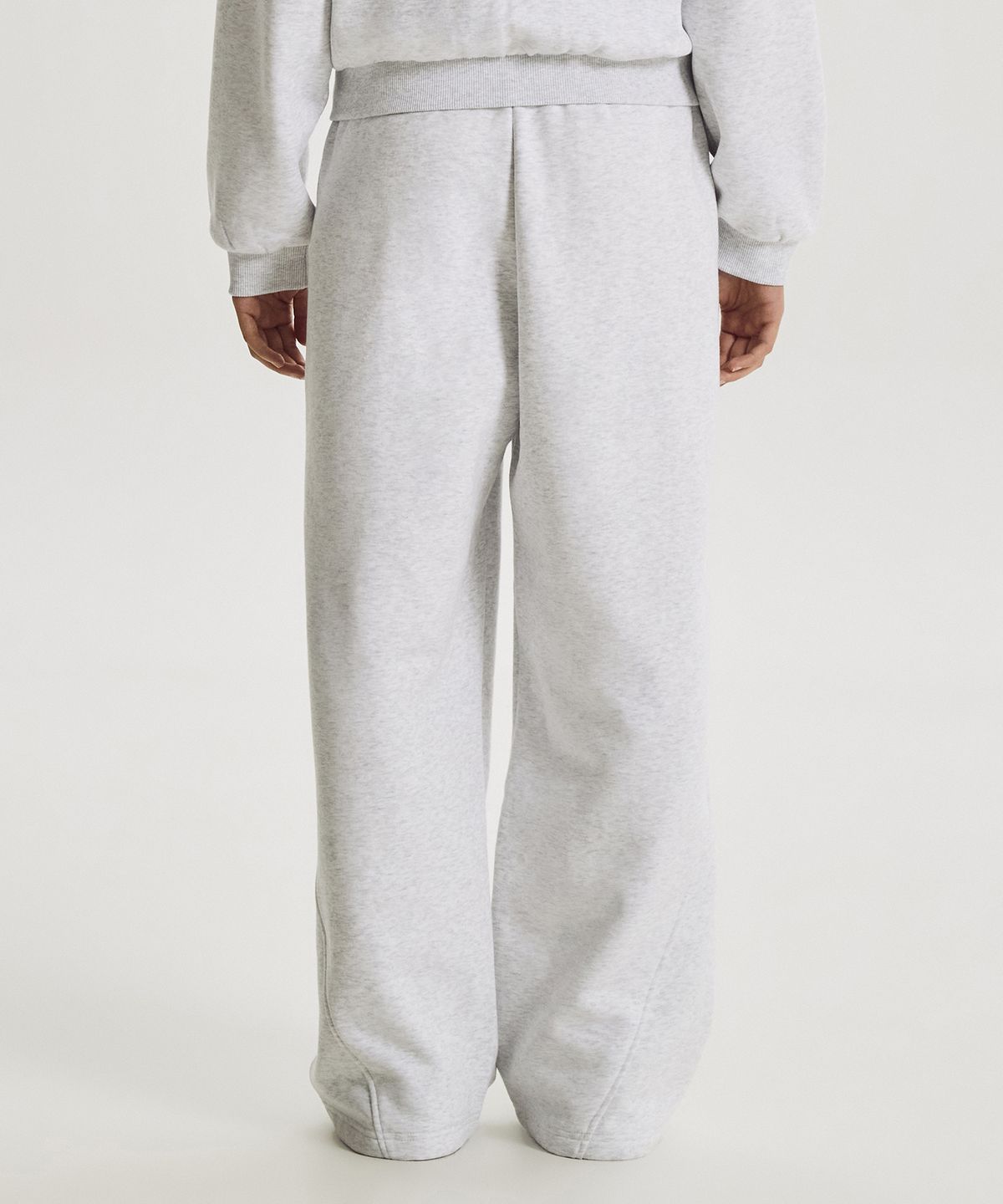 뉴발란스(NEW BALANCE) NBMLG4W012 / WOMEN 에센셜 기모 와이드팬츠 (L/GRAY)