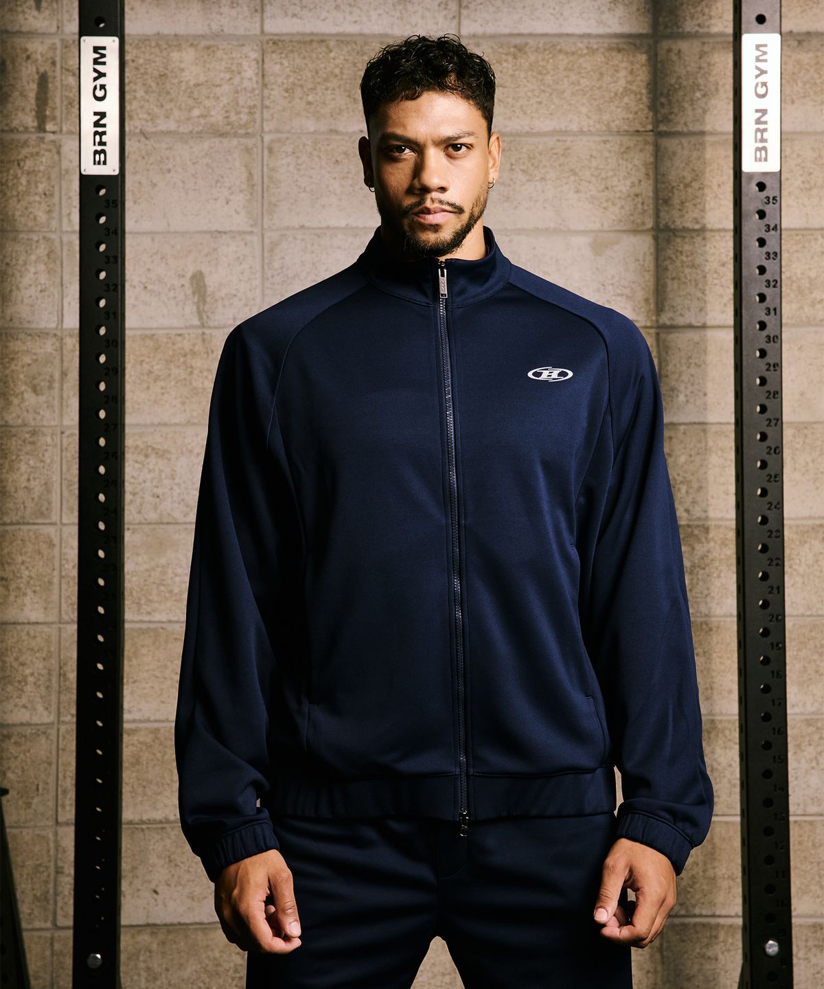 본투윈(BORN TO WIN) SYMBOL B TRAINING JACKET [NAVY]