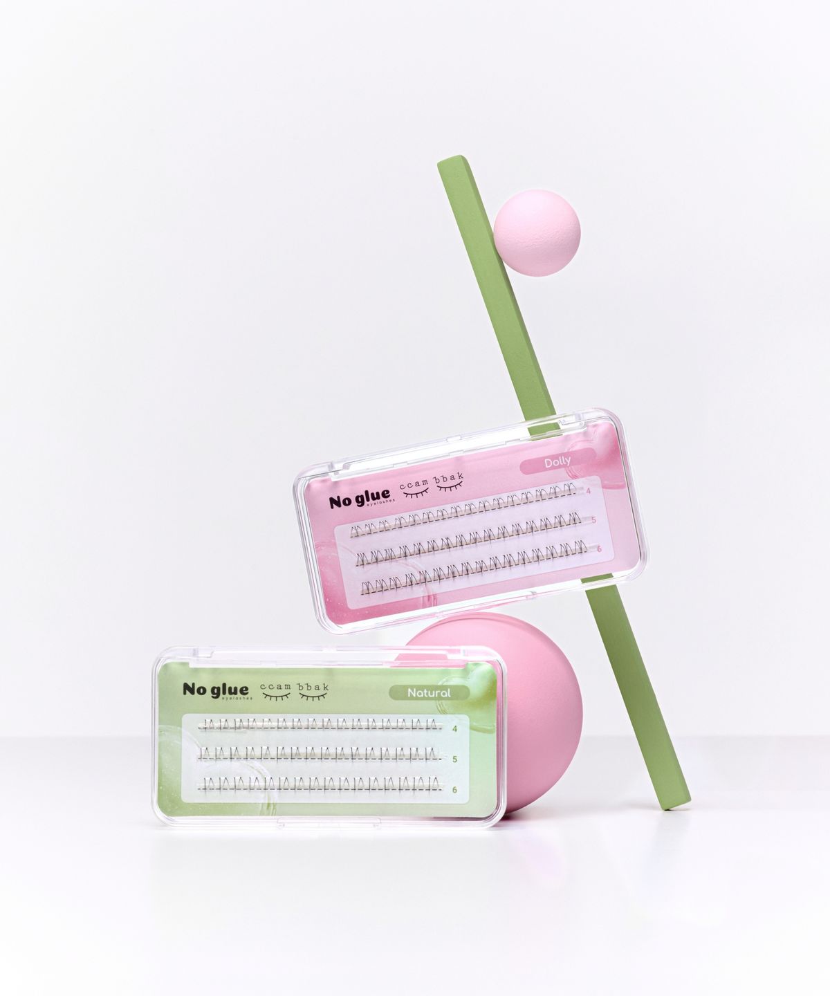 깜빡(CCAMBBAK) [2PACK] 노글루 속눈썹 언더 (2종 중 택2)