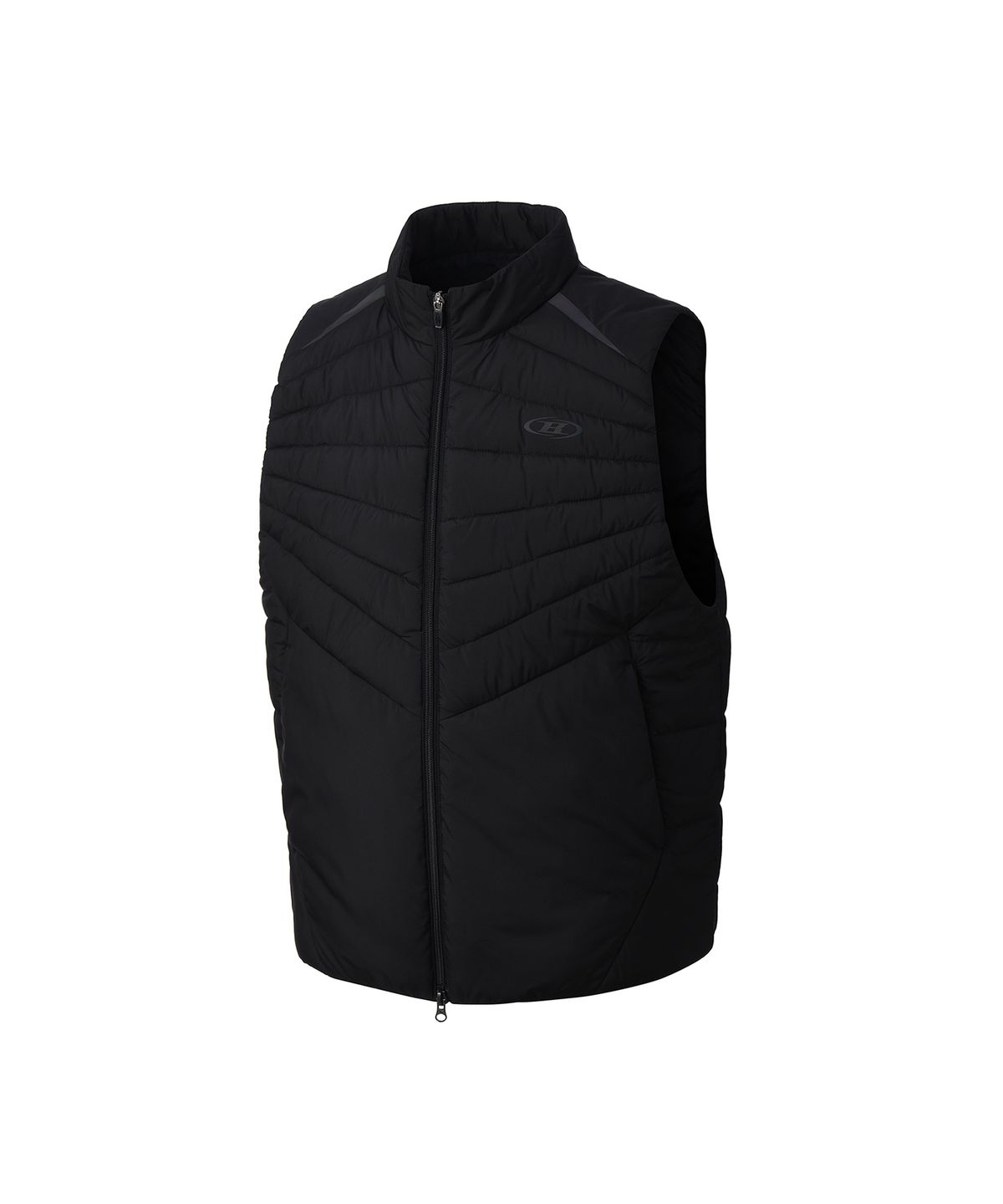 본투윈(BORN TO WIN) SYMBOL B PADDED MUSCLE FIT VEST [BLACK]