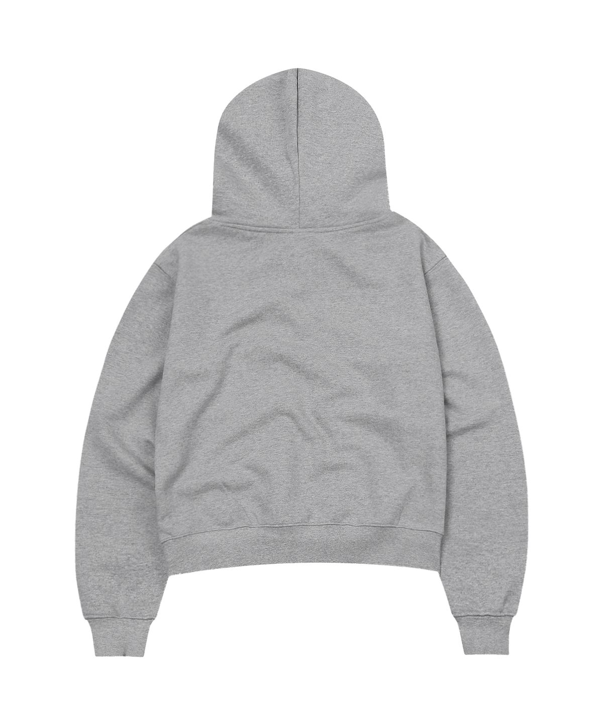 에스이에스티(S'EST) Crop Eyelet Cut-Out Hoodie Gray