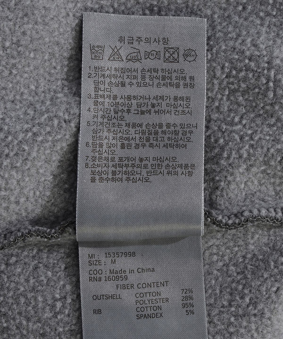 뉴에라(NEW ERA) (기모) MLB 뉴욕 양키스 올드 잉글리시 빈티지 후드 집업 차콜 15357998