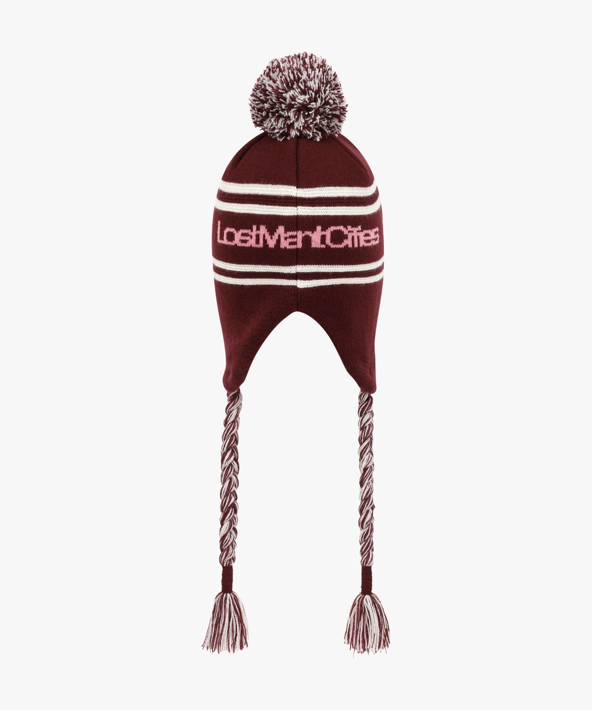 엘엠씨(LMC) POM EARFLAP BEANIE burgundy