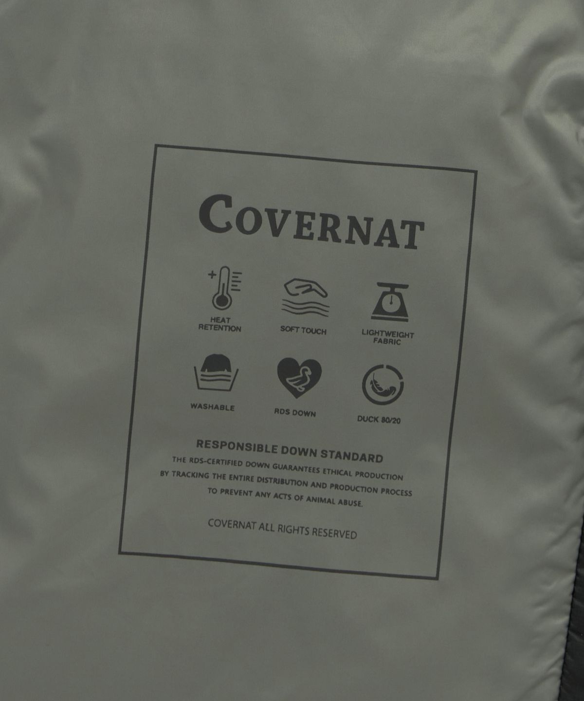 커버낫(COVERNAT) 씨빅 후드 숏푸퍼 차콜