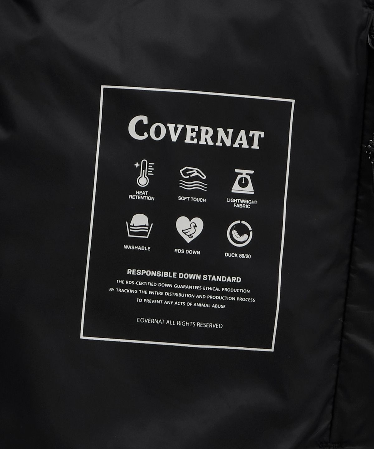 커버낫(COVERNAT) 씨빅 다운 베스트 블랙