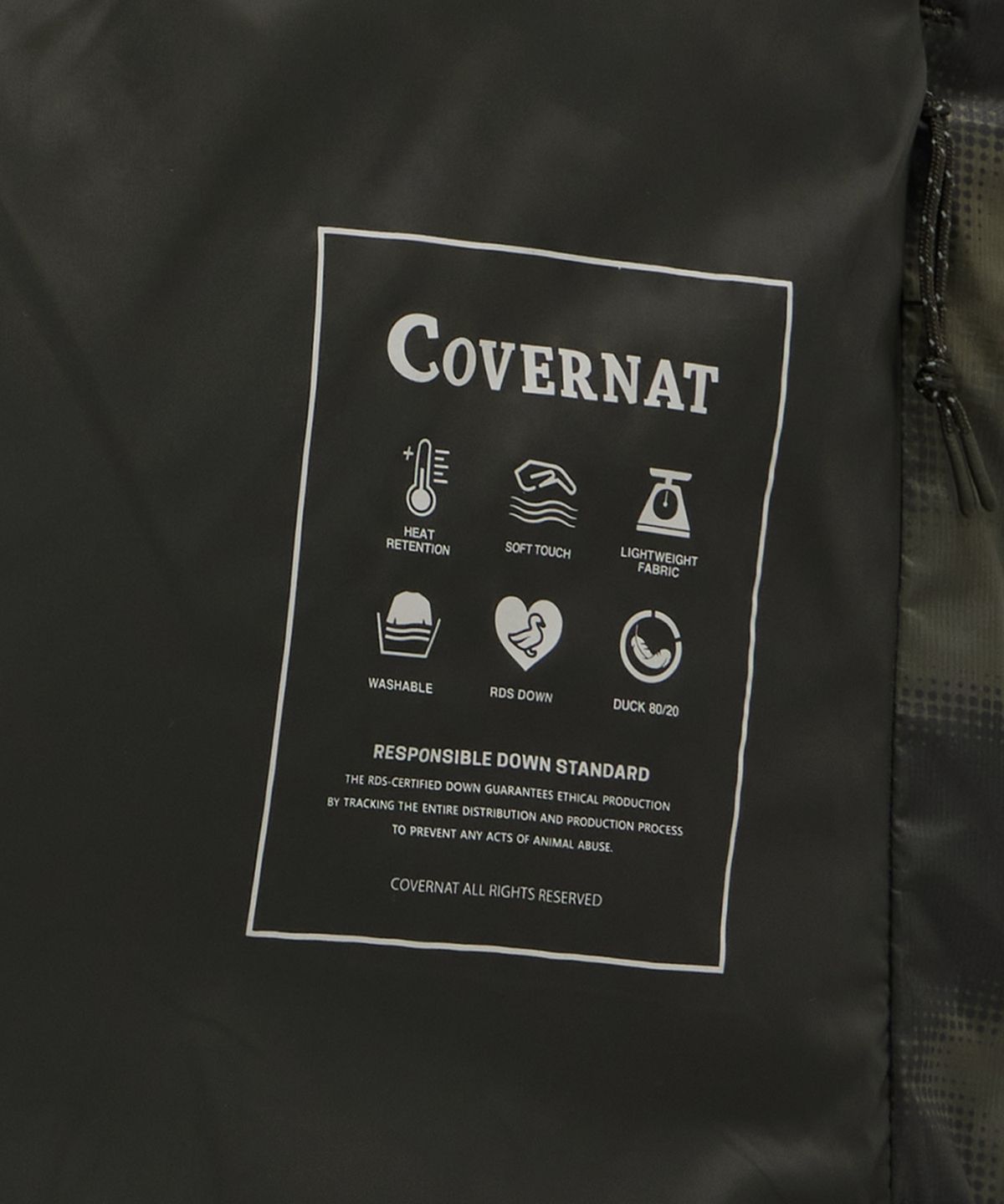 커버낫(COVERNAT) 씨빅 다운 베스트 카모