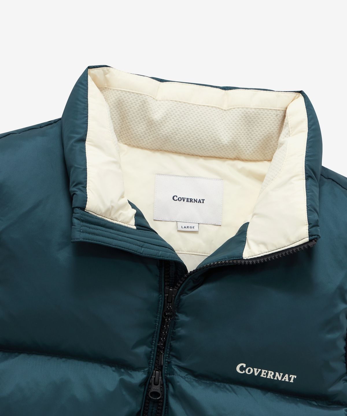 커버낫(COVERNAT) 씨빅 다운 베스트 틸 그린