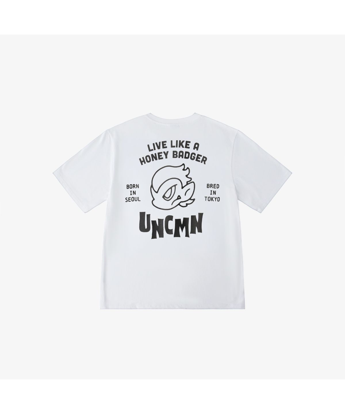 언커먼(UNCMN) LIVE LIKE HONEY BADGER T-SHIRT WHITE