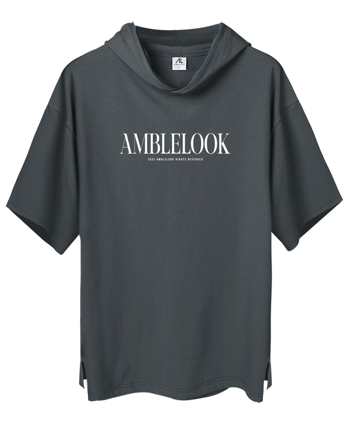 엠블룩(AMBLELOOK) 프리미엄 면스판 후드반팔티 어센틱 (3color)