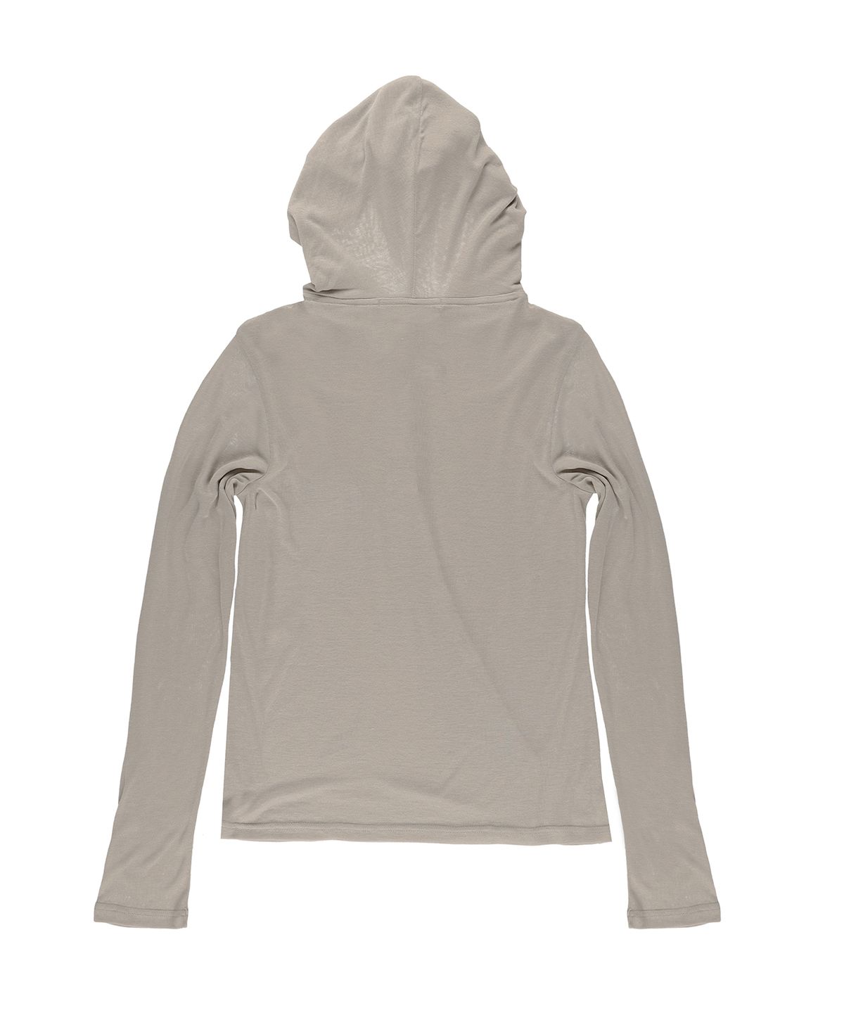 온스카(ONSKA) DRAPE BUTTON HOODED LONG SLEEVE T (SAND)
