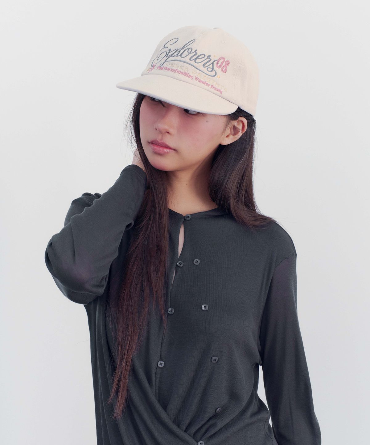 온스카(ONSKA) EXPLORERS BALL CAP (BEIGE)
