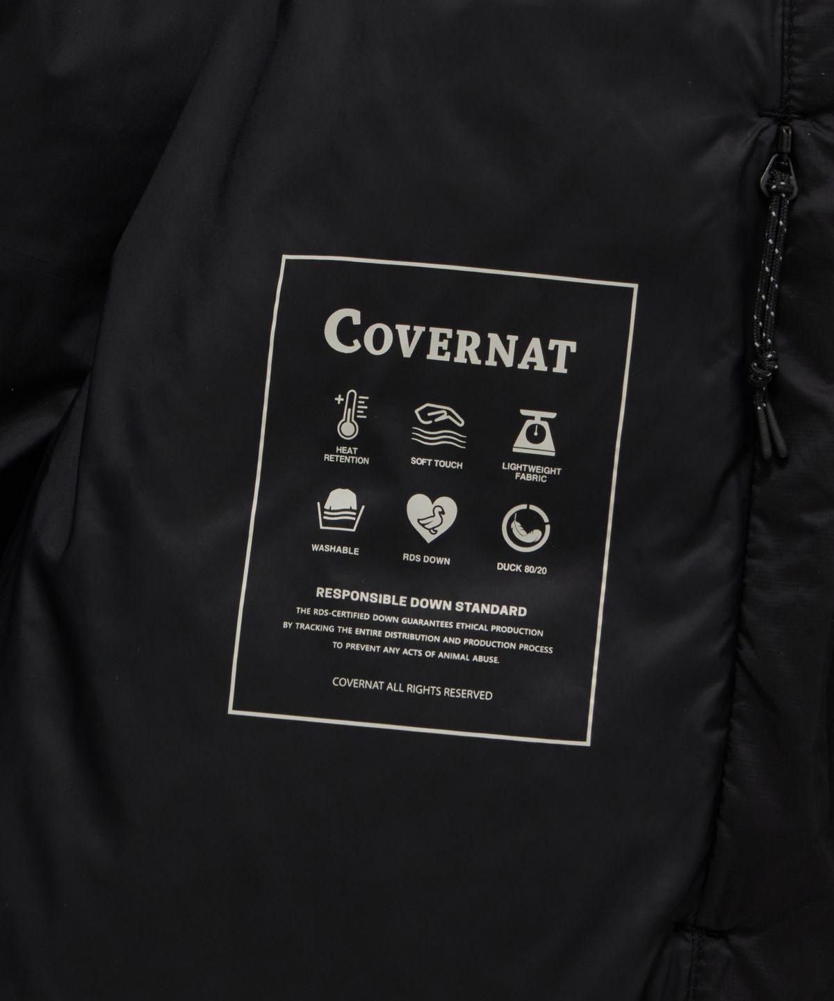 커버낫(COVERNAT) 씨빅 숏 푸퍼 블랙