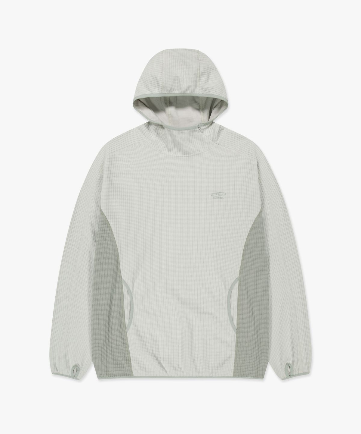 엘엠씨(LMC) GRID FLEECE PULLOVER HOODIE light gray