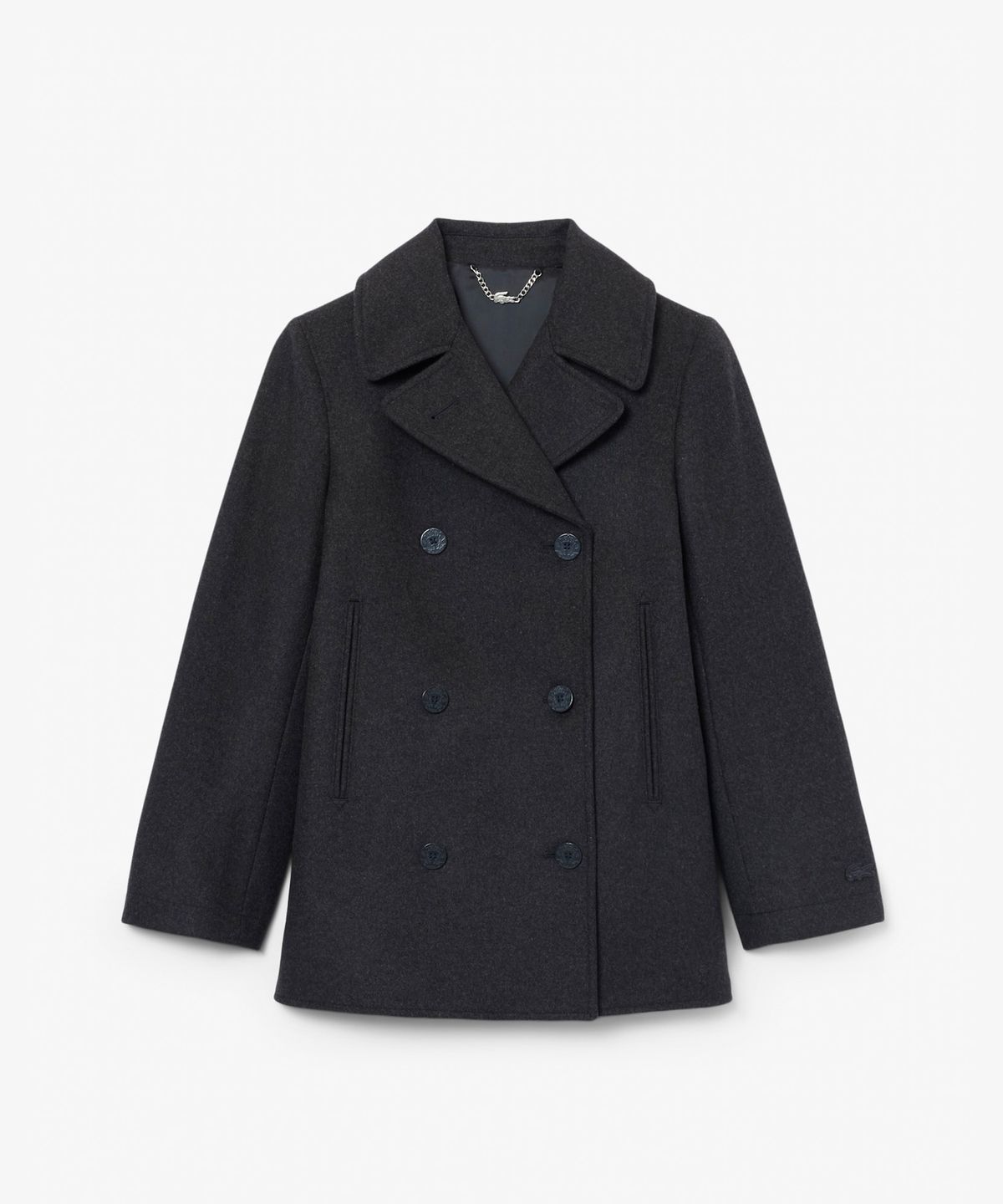라코스테(LACOSTE) 여성 더블 브레스트 중기장 코트 BF8437-56N EL6