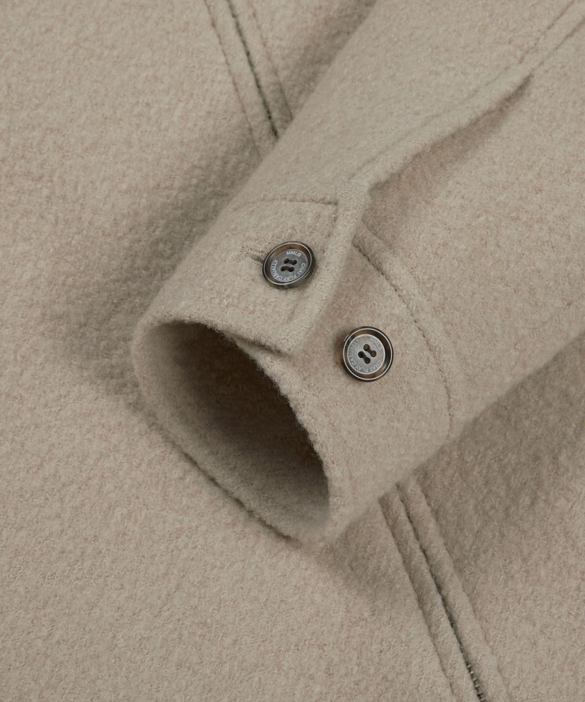 엠엠엘지(MMLG) NICHE COLLAR BOUCLE JACKET (BEIGE)