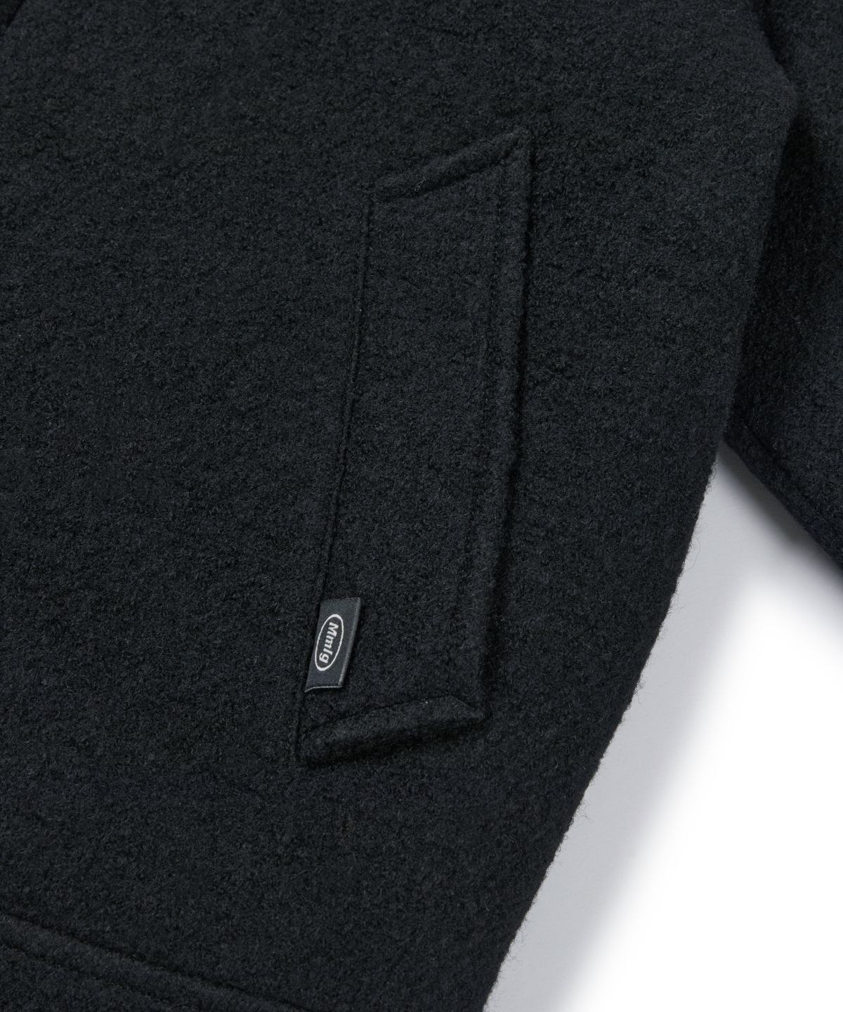 엠엠엘지(MMLG) NICHE COLLAR BOUCLE JACKET (BLACK)