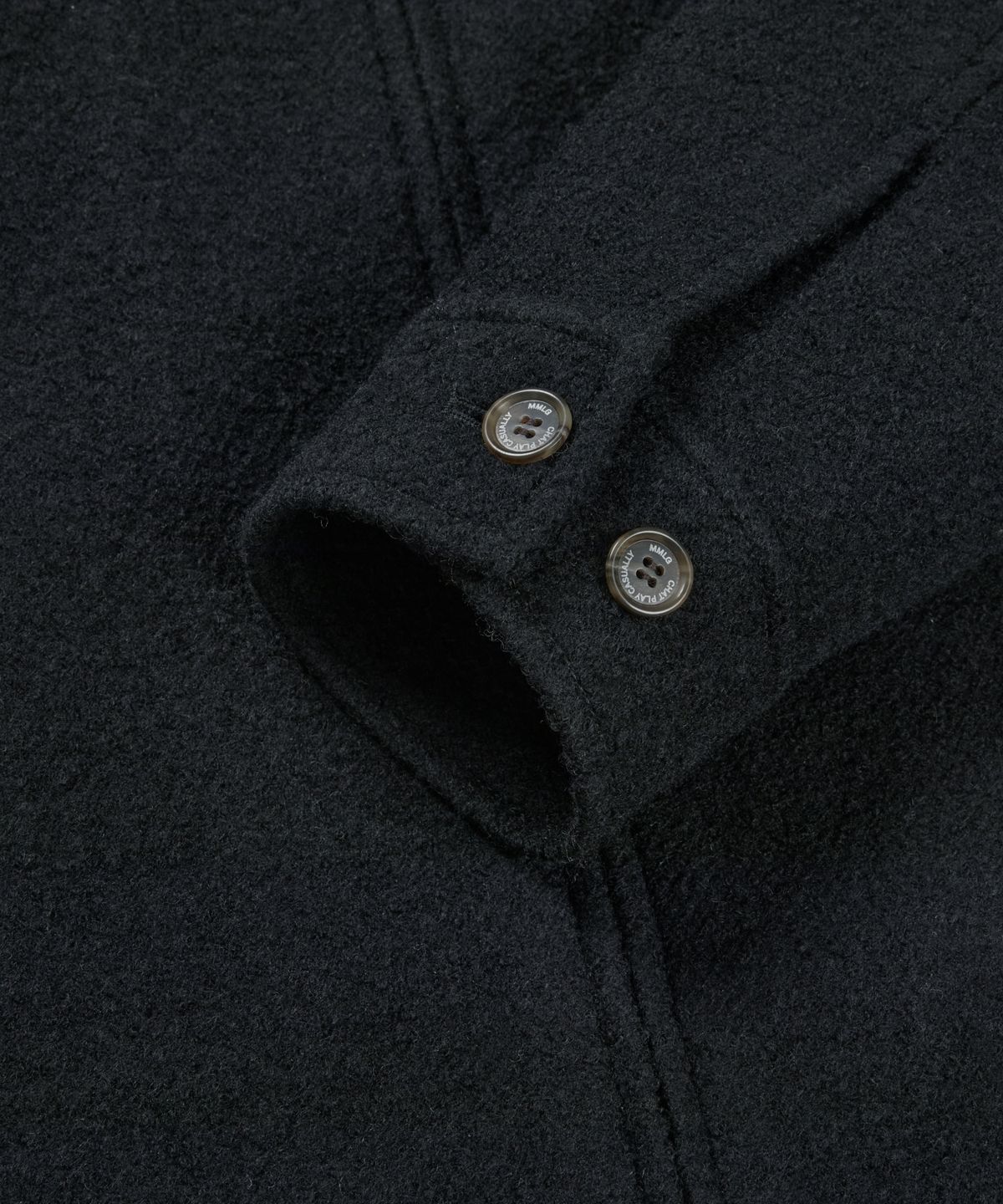 엠엠엘지(MMLG) NICHE COLLAR BOUCLE JACKET (BLACK)