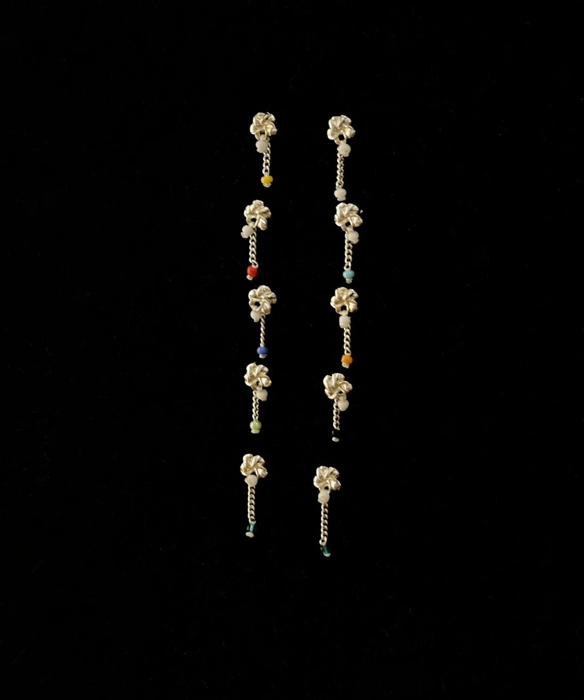 최창남메이드(CCNMADE) Plumeria Silverchain Earring 플루메리아 실버체인 귀걸이