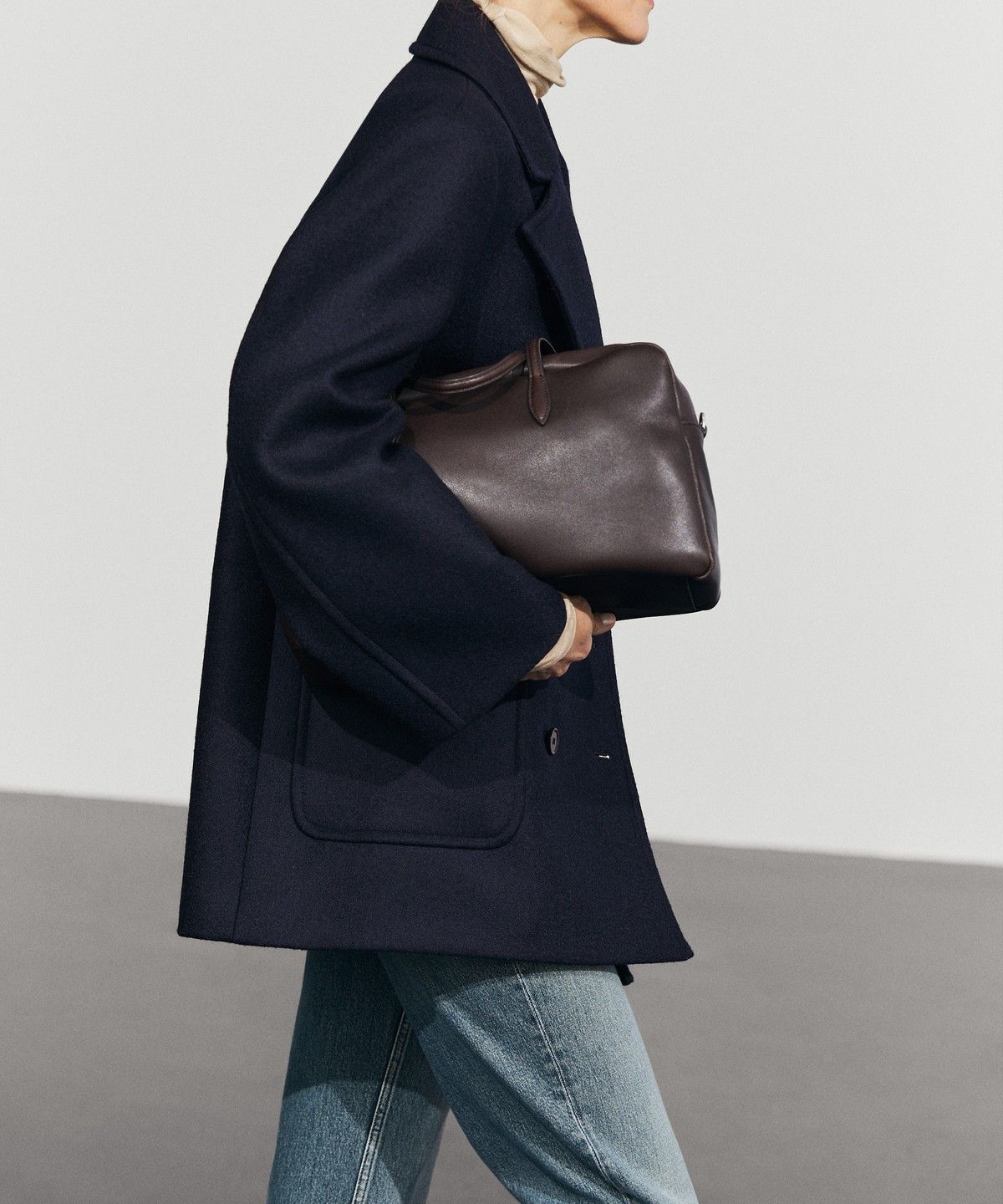마시모두띠(MASSIMO DUTTI) 더블 브레스트 미디 코트