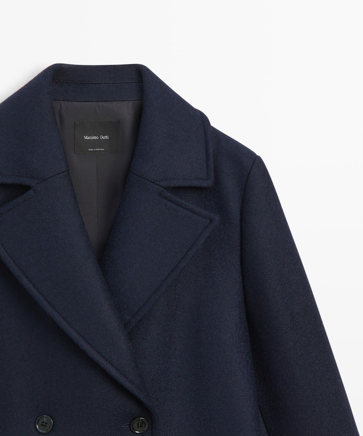 마시모두띠(MASSIMO DUTTI) 더블 브레스트 미디 코트
