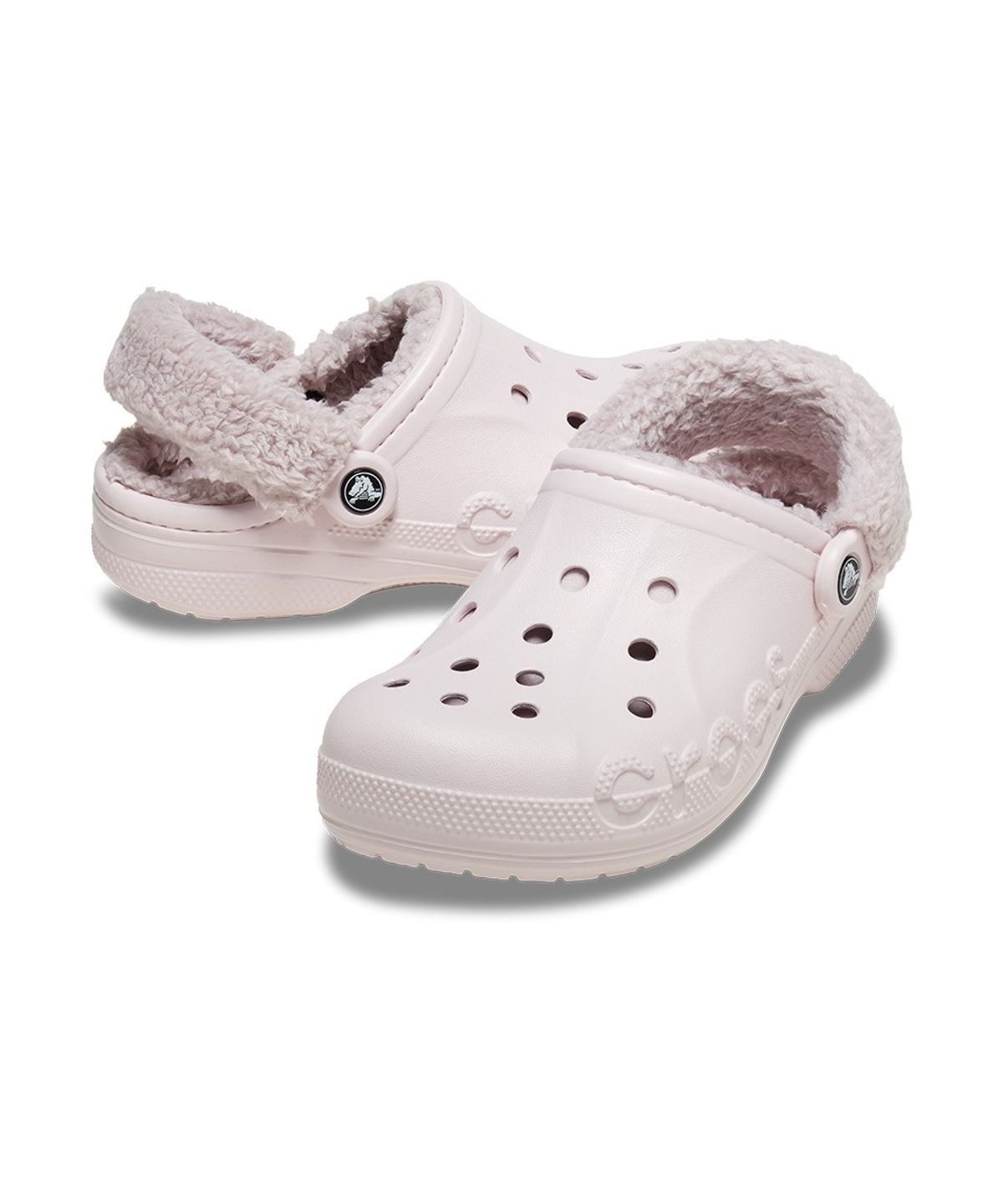 크록스(CROCS) 성인 바야 라인드 퍼즈 스트랩 클로그 BPK (26FUCL206633)