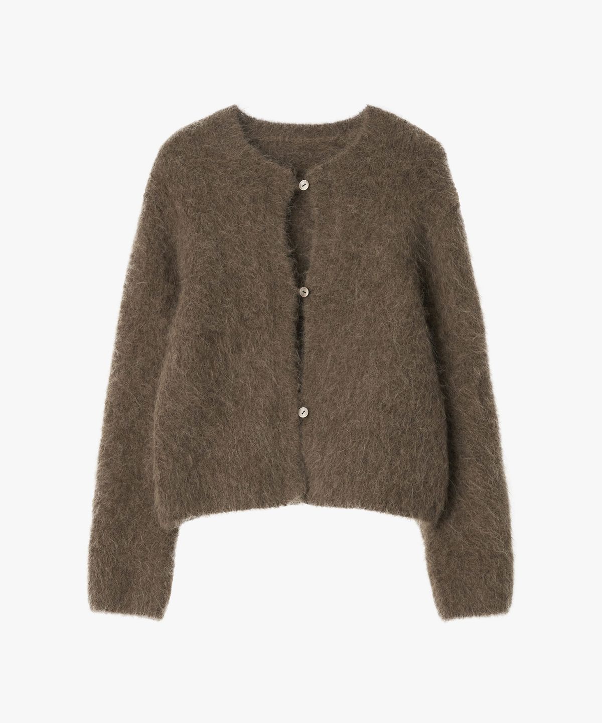지비에이치 어패럴(GBH APPAREL) SURI ALPACA BRUSHED CARDIGAN / BROWN
