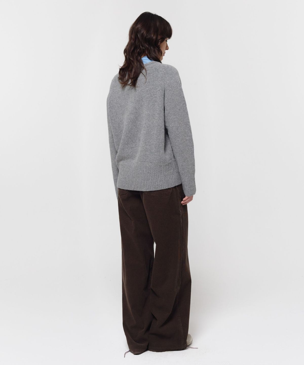 지비에이치 어패럴(GBH APPAREL) WOOL V-NECK SWEATER / GREY