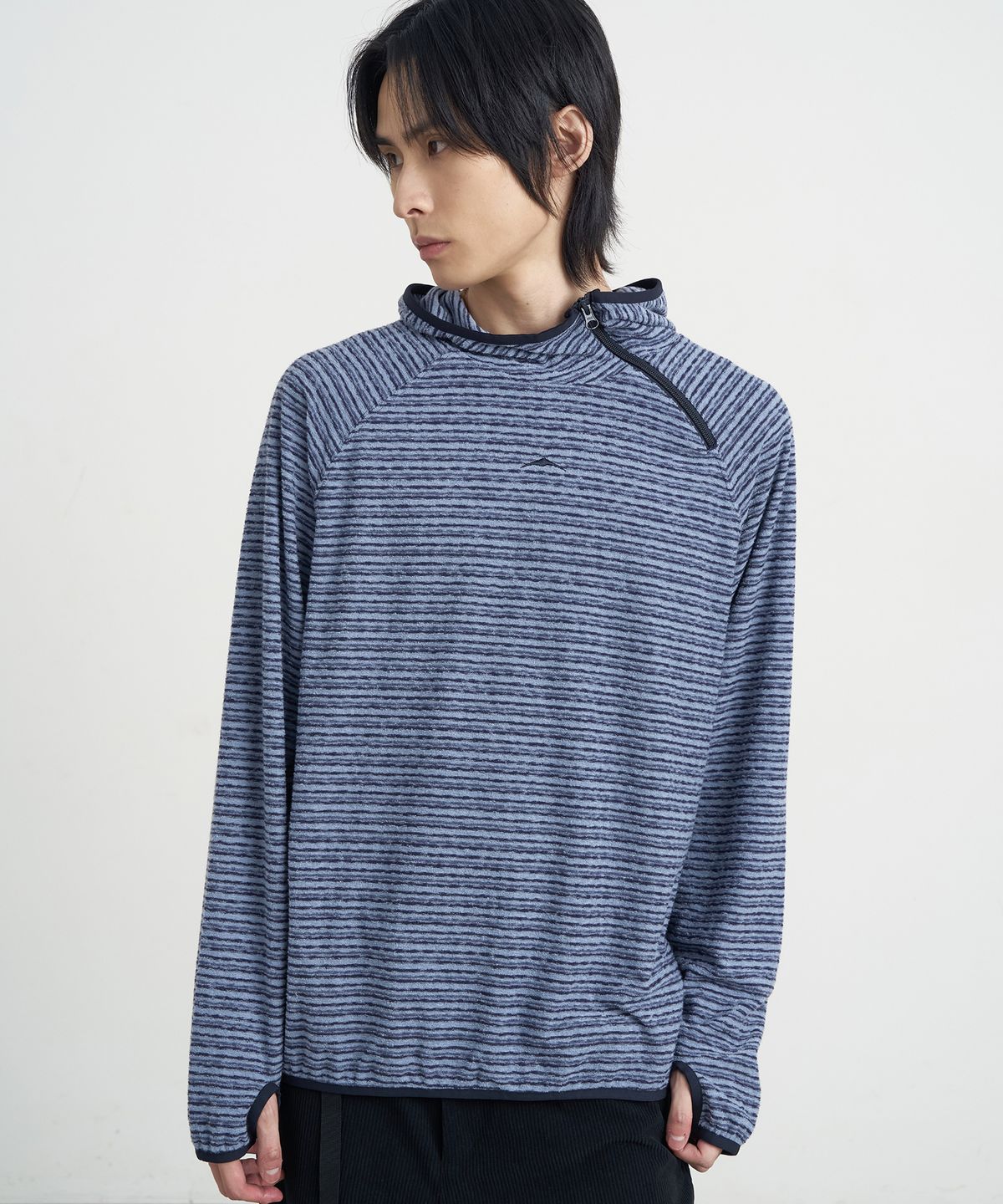 고요웨어(GOYOWEAR) 사이드 집 테리 후디 (블루)