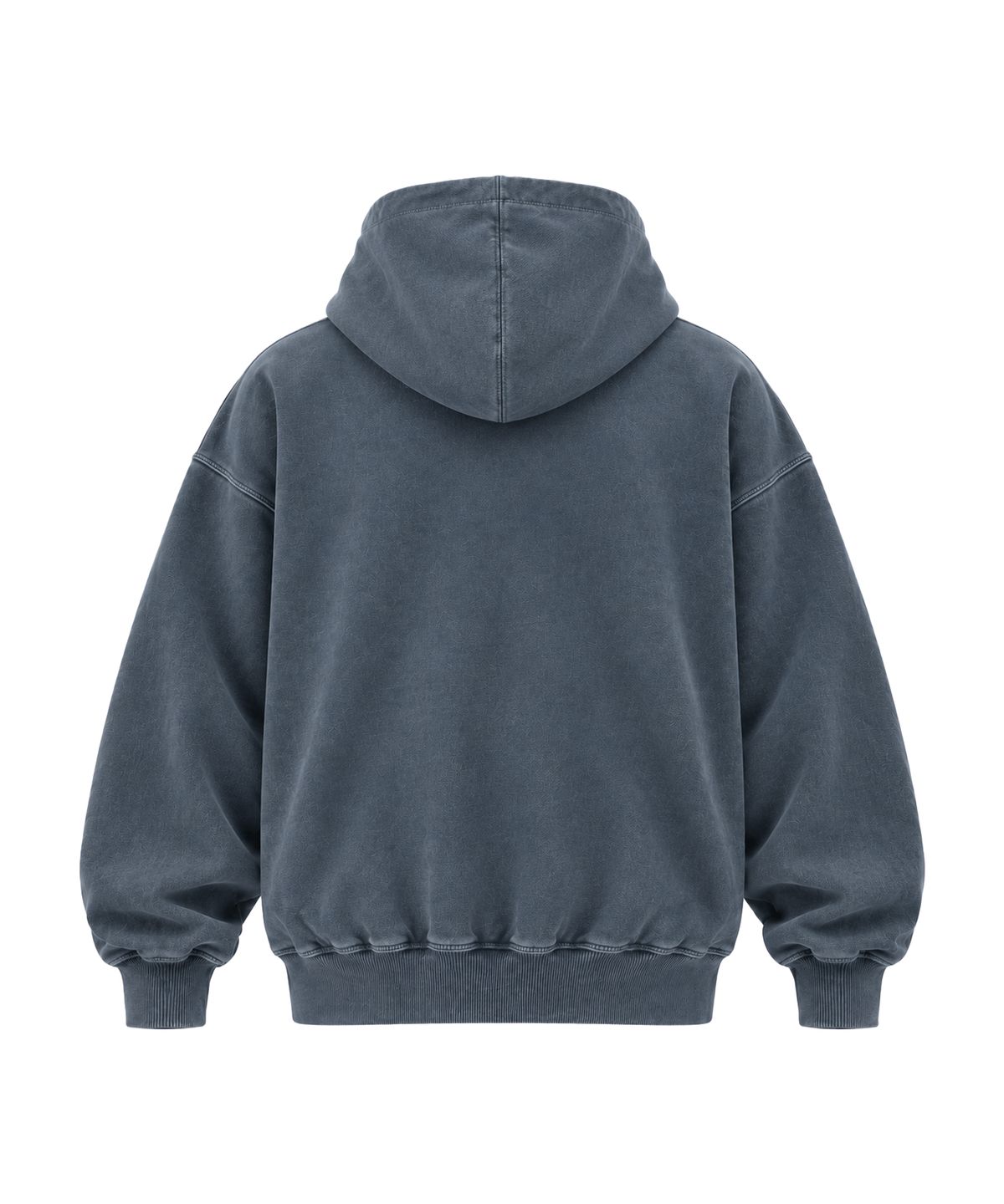 베트랙트(BATTRACT) 메탈 베트 로고 오버핏 피그먼트 후드티 [PIGMENT NAVY]