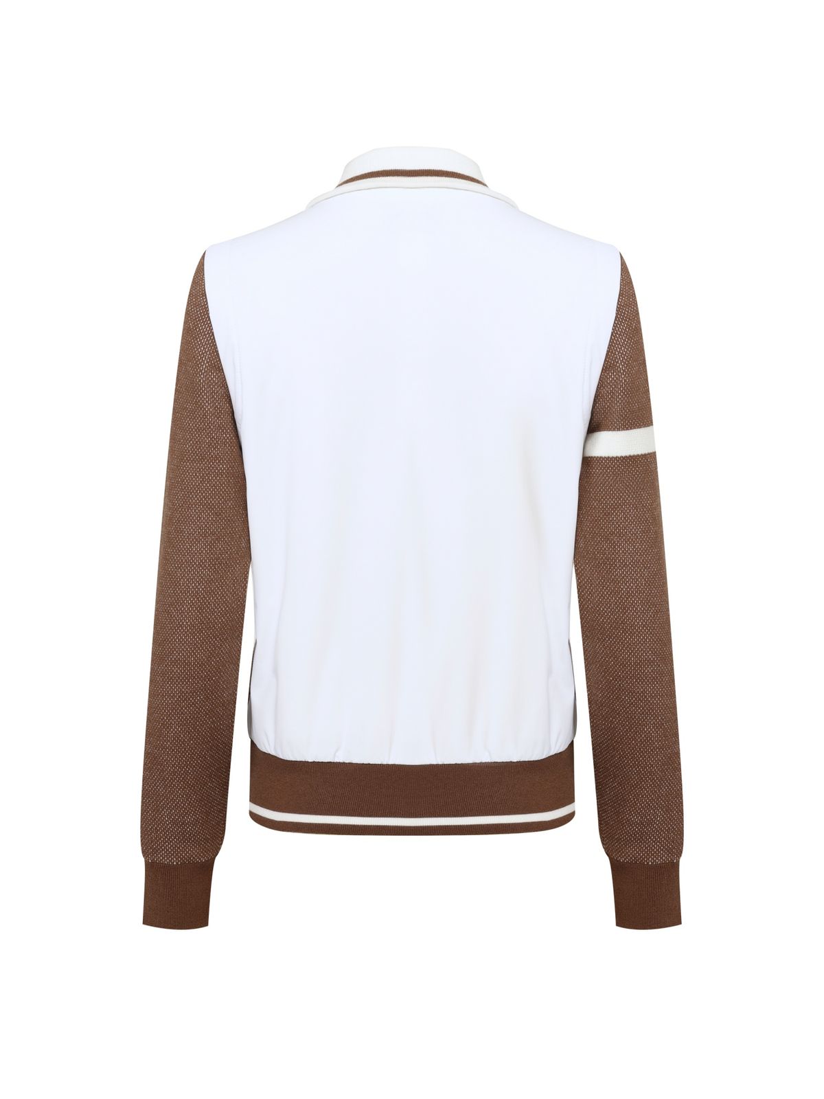 와이드앵글(WIDEANGLE) TO 투톤 조직 하이브리드 쿼터집업 L_Light Brown_WWW26K32E6