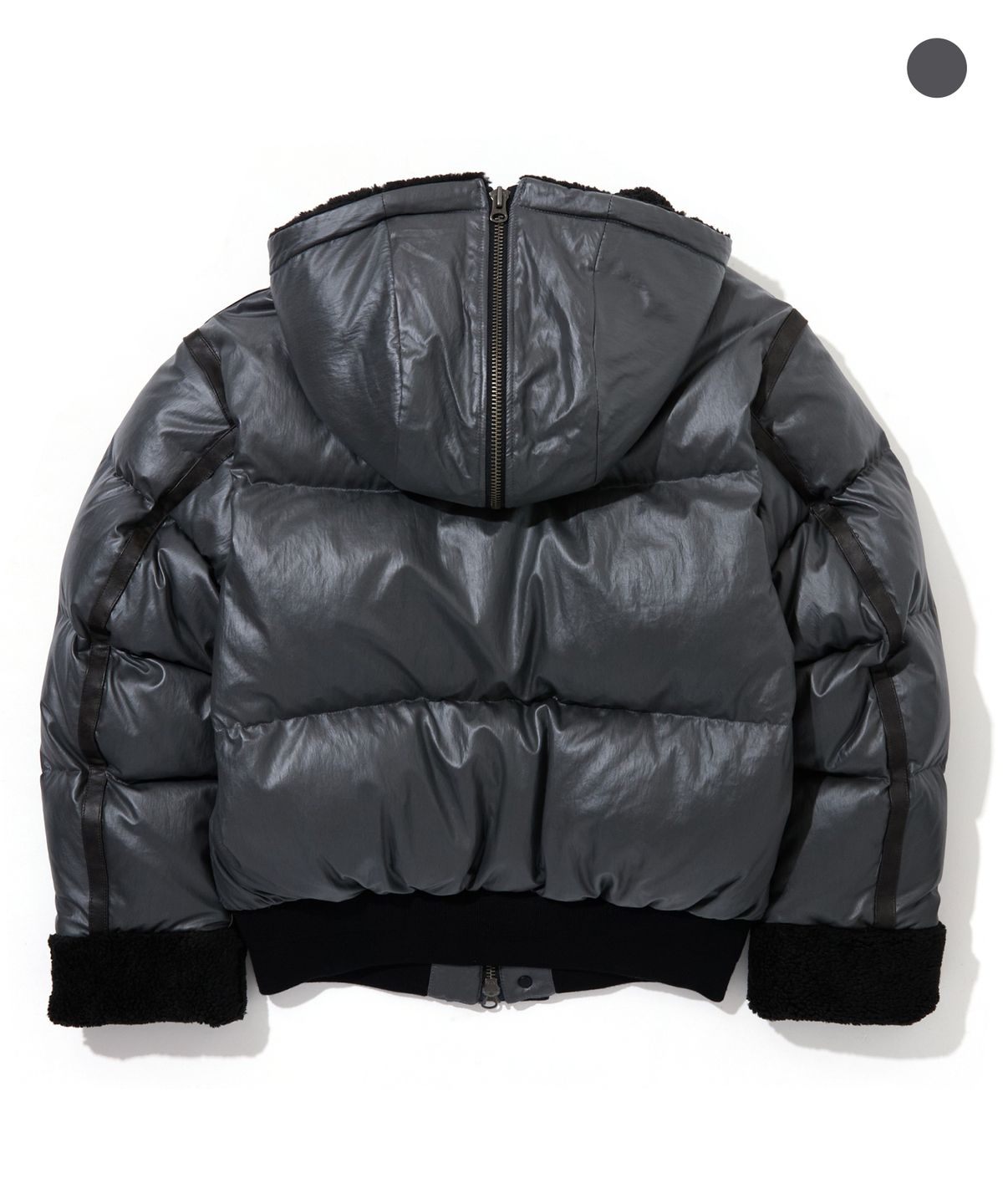 펜필드(PENFIELD) [PF]후크 레더 트리밍N2B 다운 파카_FS4WD10U