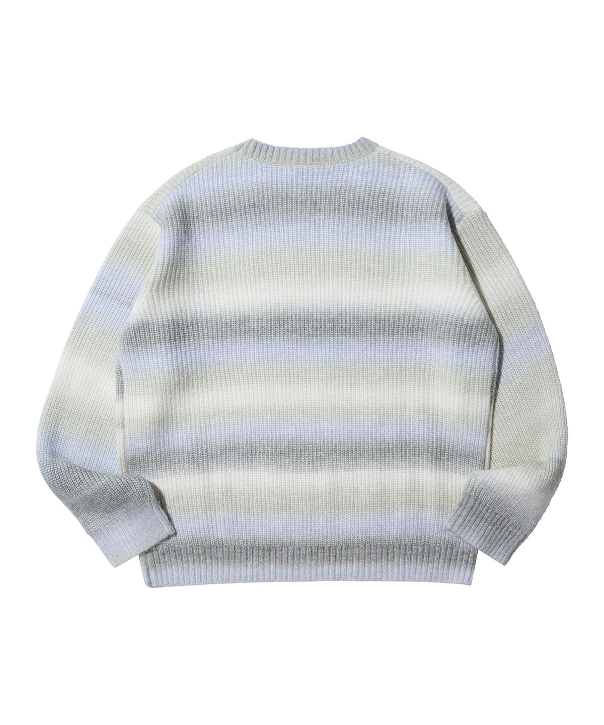 논타입(NONTYPE) GRADATION STRIPE KNIT SWEATER(YELLOW)