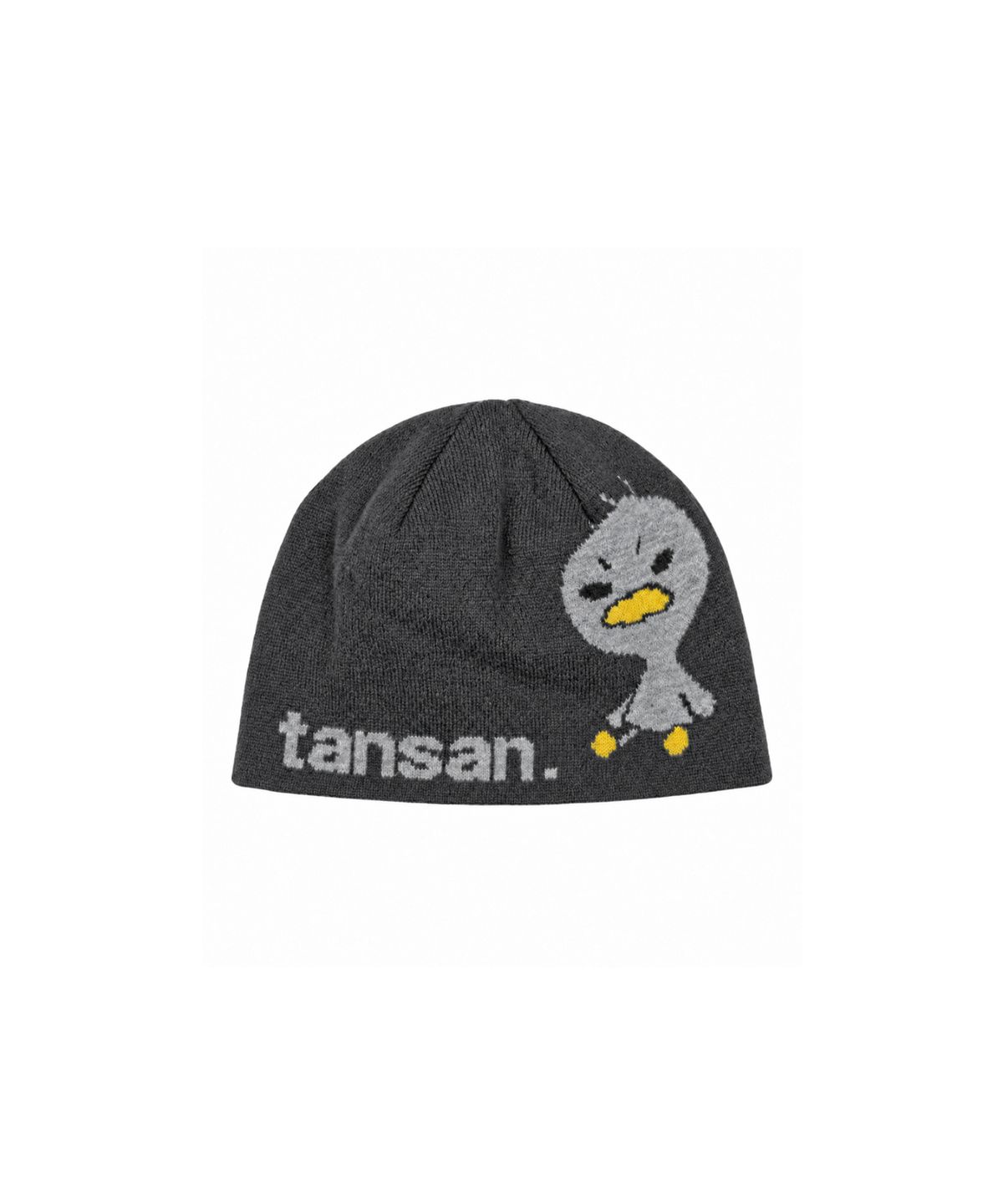 탄산마그네슘(TANSANMAGNESIUM) 안녕자두야X탄산 앉은 꼬꼬 비니 (차콜)