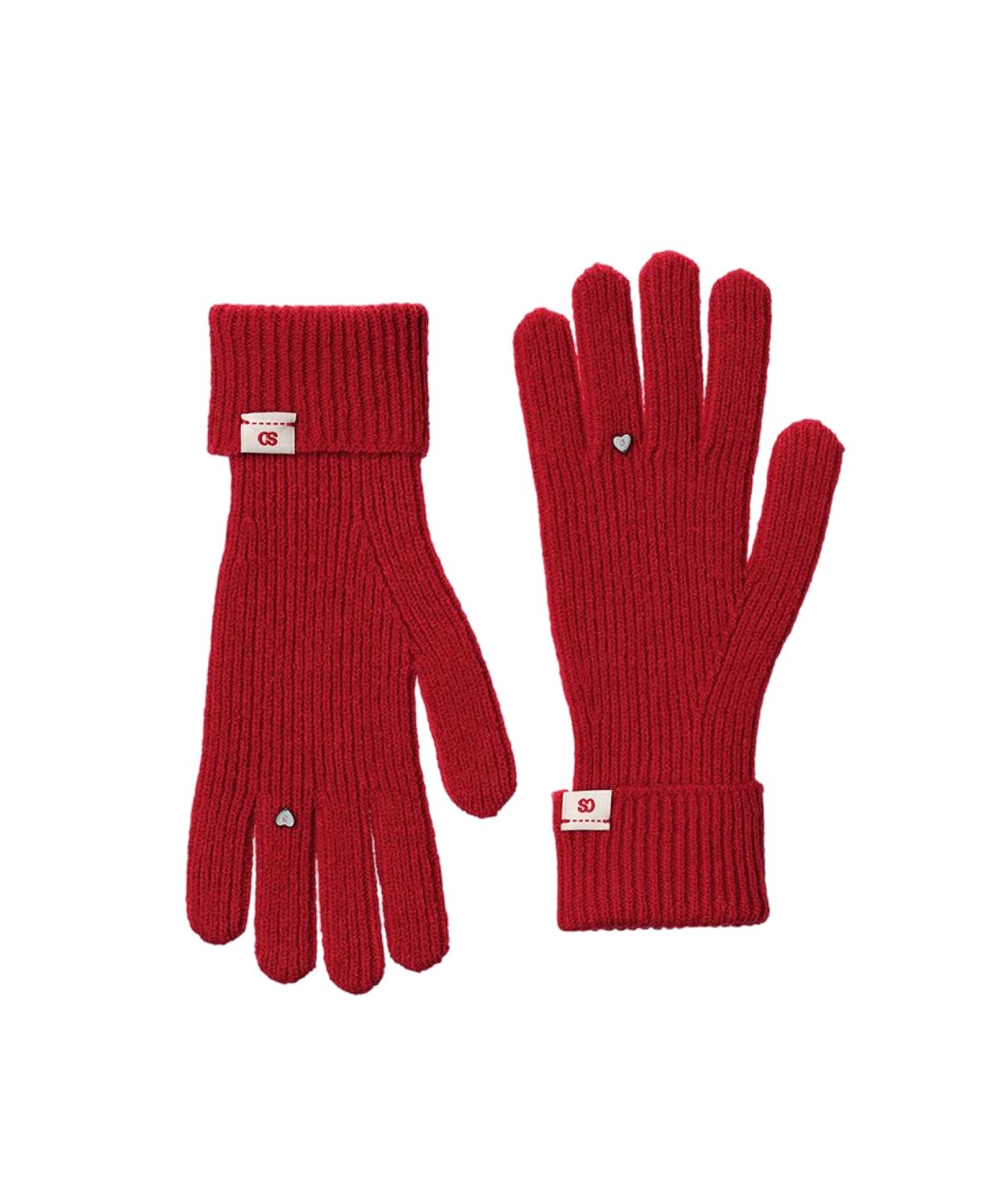 스탠드오일(STAND OIL) Heart Ring Knit Glove · 하트링 니트 장갑 / 레드