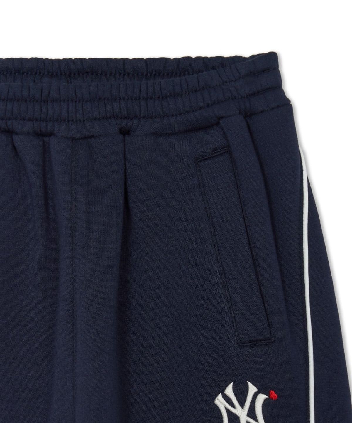 엠엘비 키즈(MLB KIDS) 스포티브 걸즈 기모 세미 와이드 팬츠 NY (Navy)