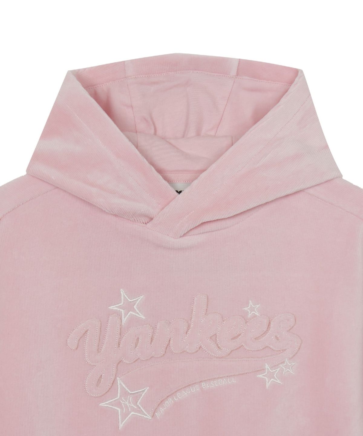 엠엘비 키즈(MLB KIDS) 스트릿 걸즈 벨로아 레이어드 후드 NY (L.Pink)