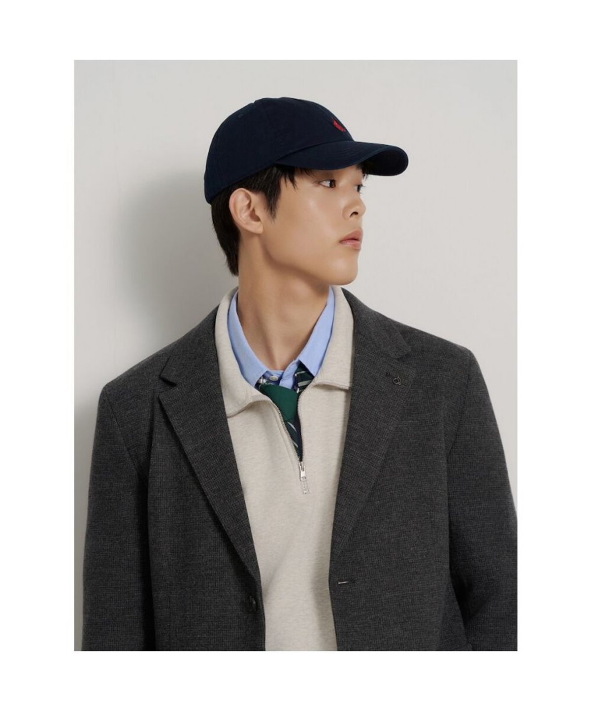 빈폴 멘(BEANPOLE MEN) 프리미엄 저지 솔리드라이크 재킷  애쉬