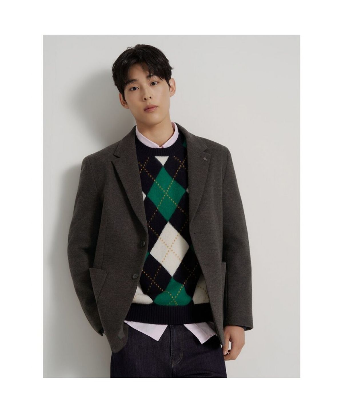 빈폴 멘(BEANPOLE MEN) 프리미엄 저지 솔리드라이크 재킷  브라운