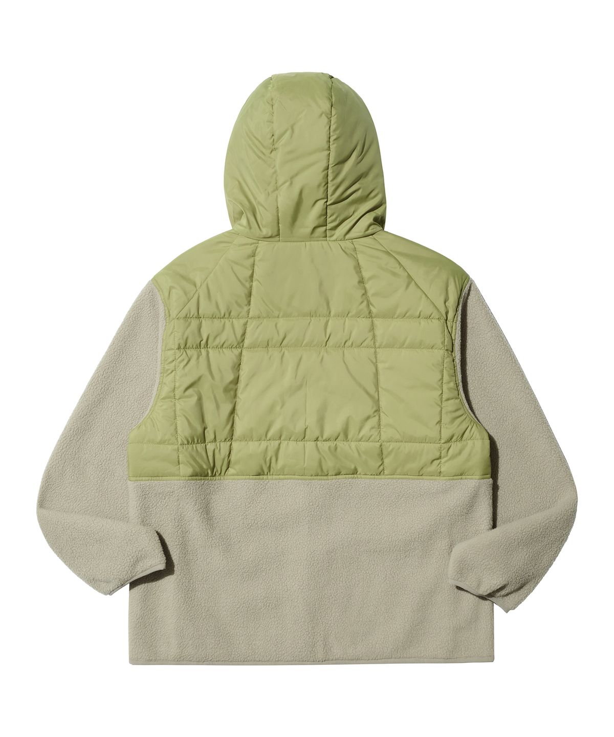 논타입(NONTYPE) QUILTED FLEECE BOMBER (LIME)
