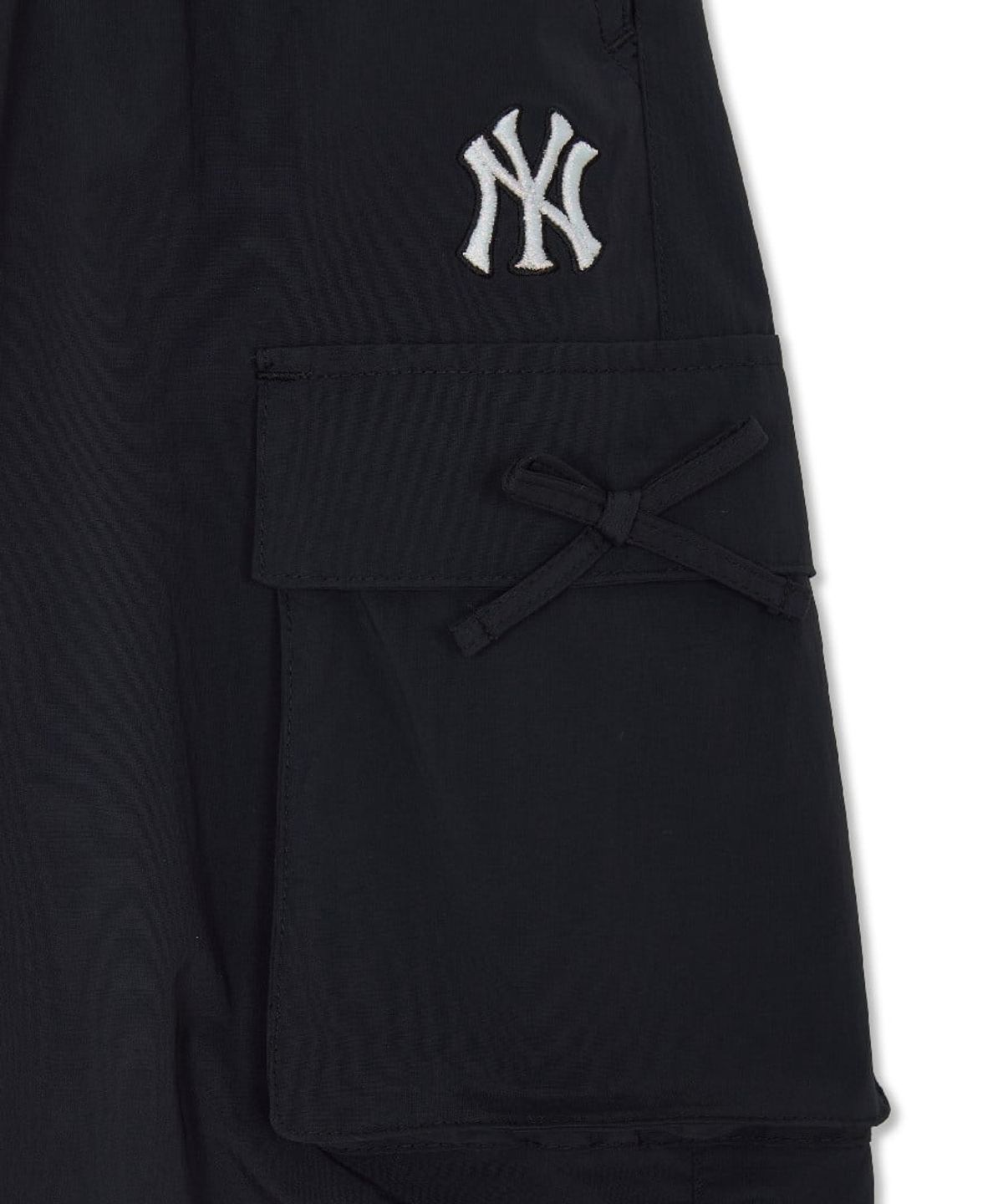 엠엘비 키즈(MLB KIDS) 스트릿 걸즈 와이드 융기모 우븐팬츠 NY (Black)