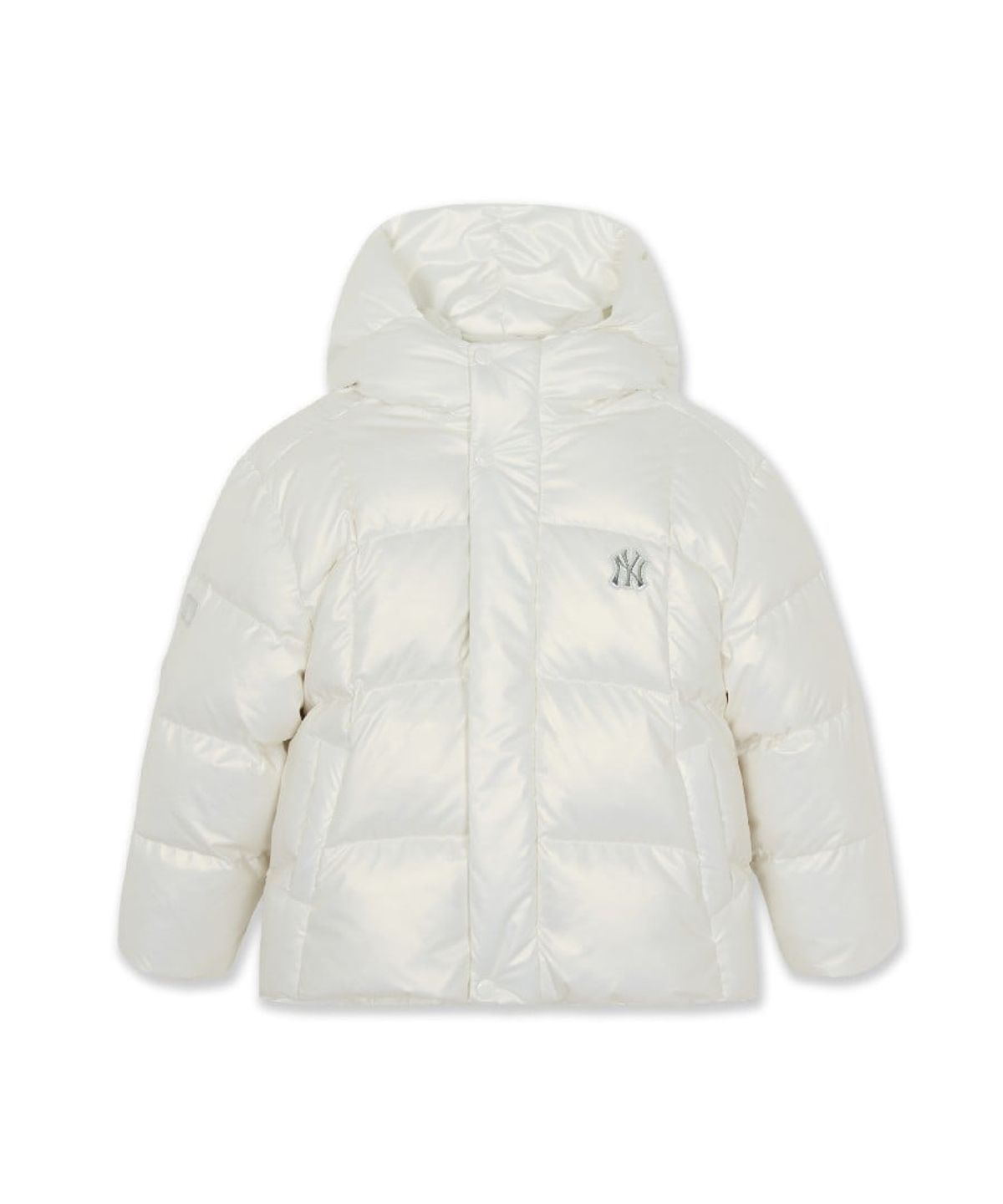 엠엘비 키즈(MLB KIDS) 스트릿 걸즈 프리즘 유로피안덕 숏다운 NY (Ivory)