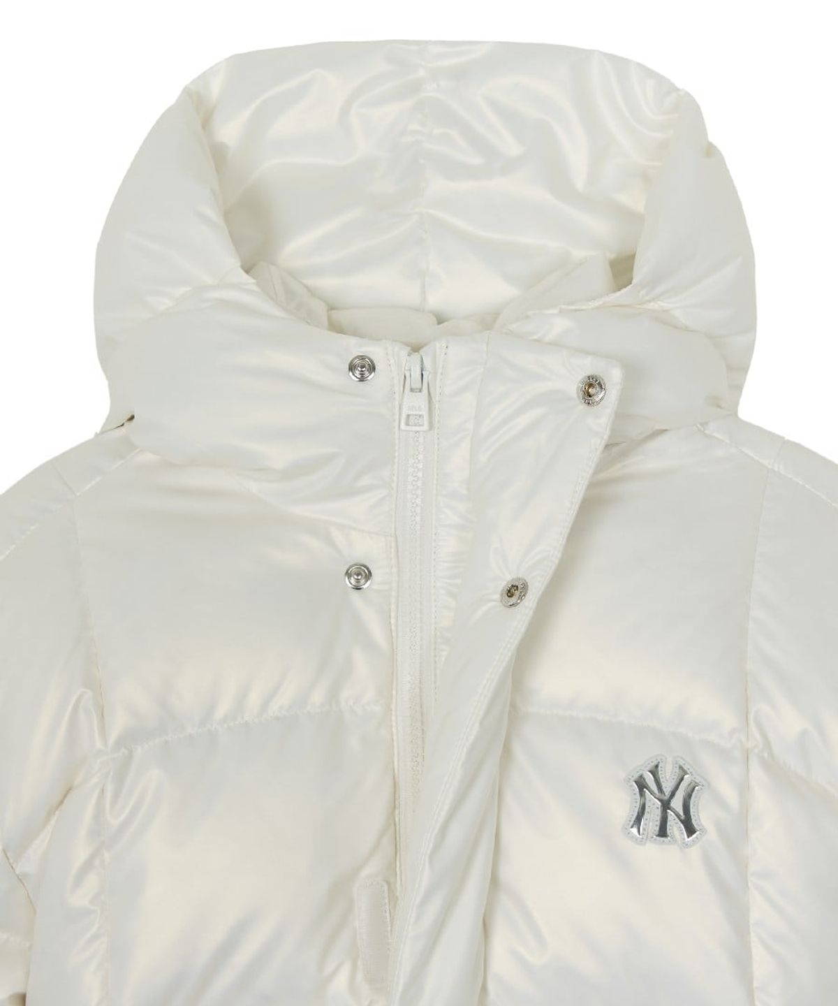 엠엘비 키즈(MLB KIDS) 스트릿 걸즈 프리즘 유로피안덕 숏다운 NY (Ivory)
