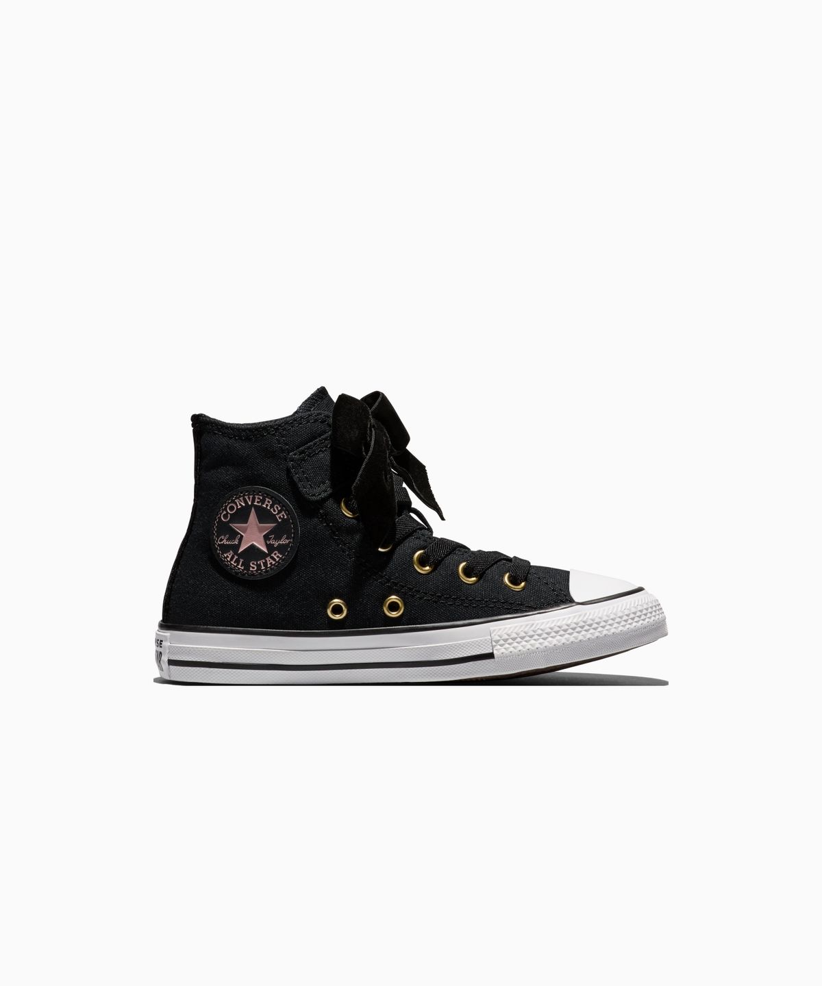 컨버스(CONVERSE) 키즈 척테일러 올스타 이지온 벨벳 보우 블랙 A23873C