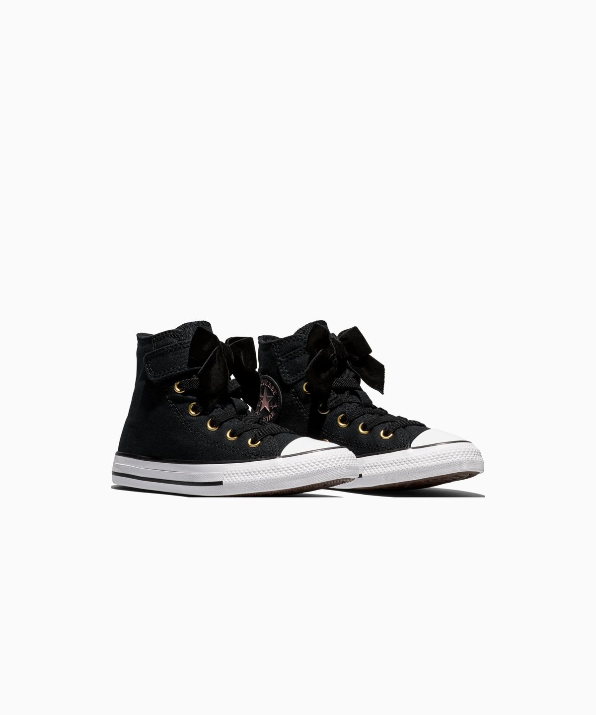 컨버스(CONVERSE) 키즈 척테일러 올스타 이지온 벨벳 보우 블랙 A23873C