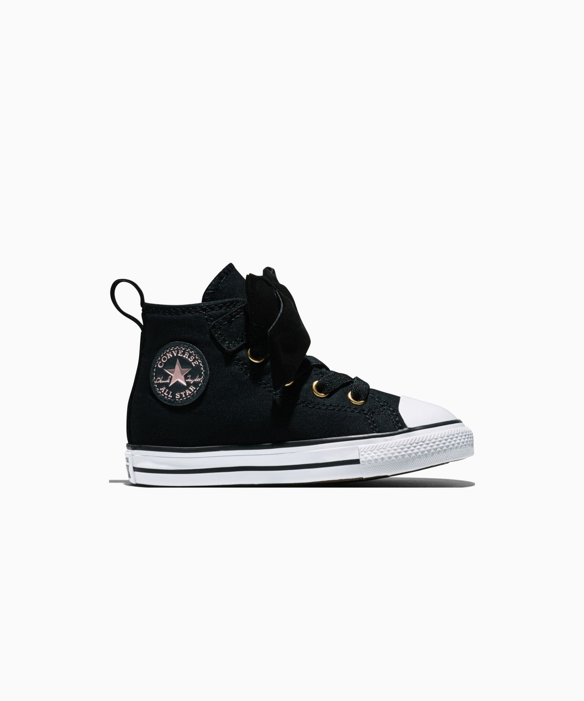 컨버스(CONVERSE) 키즈 척테일러 올스타 이지온 벨벳 보우 블랙 A23875C