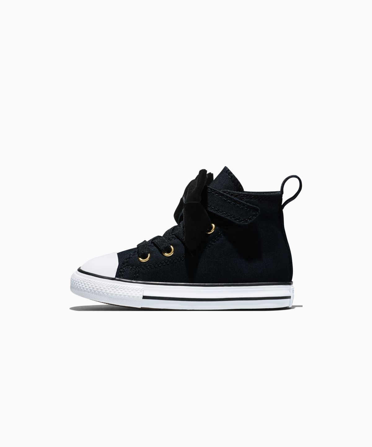 컨버스(CONVERSE) 키즈 척테일러 올스타 이지온 벨벳 보우 블랙 A23875C