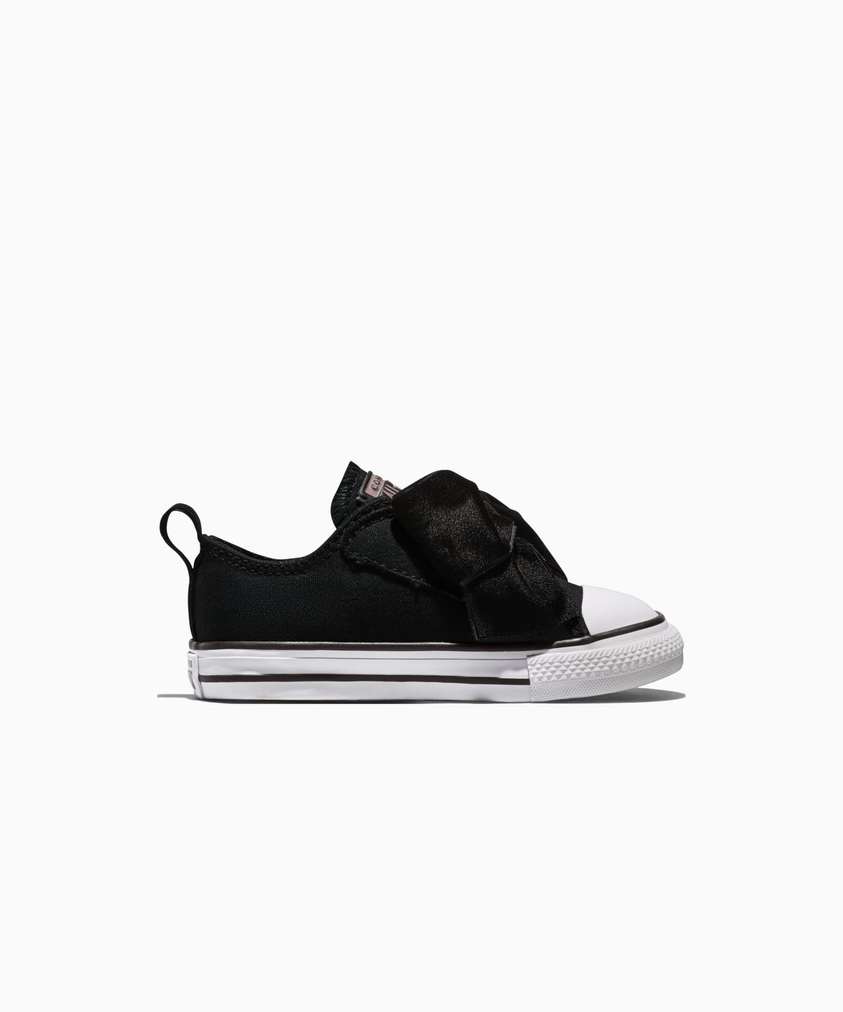 컨버스(CONVERSE) 키즈 척테일러 올스타 원 스트랩 벨벳 보우 블랙 A23877C