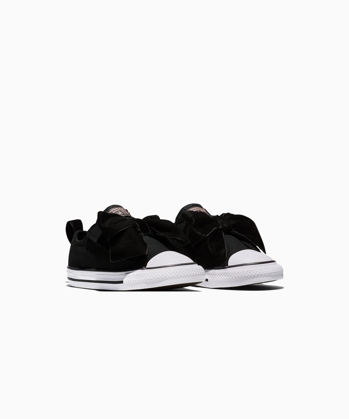 컨버스(CONVERSE) 키즈 척테일러 올스타 원 스트랩 벨벳 보우 블랙 A23877C
